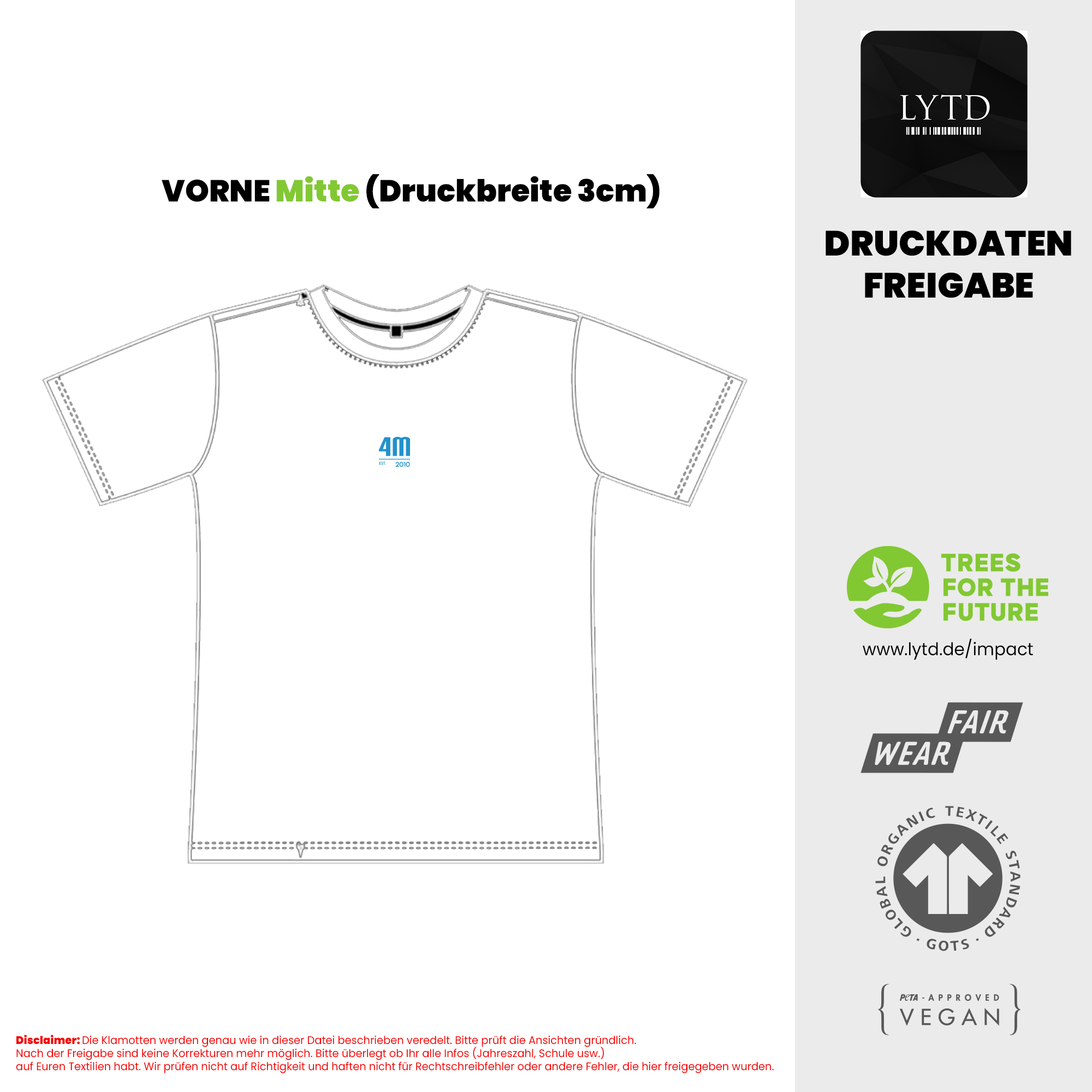 4Motions 26-002 Organic Fair Heavy Oversized T-Shirt (LYTD)