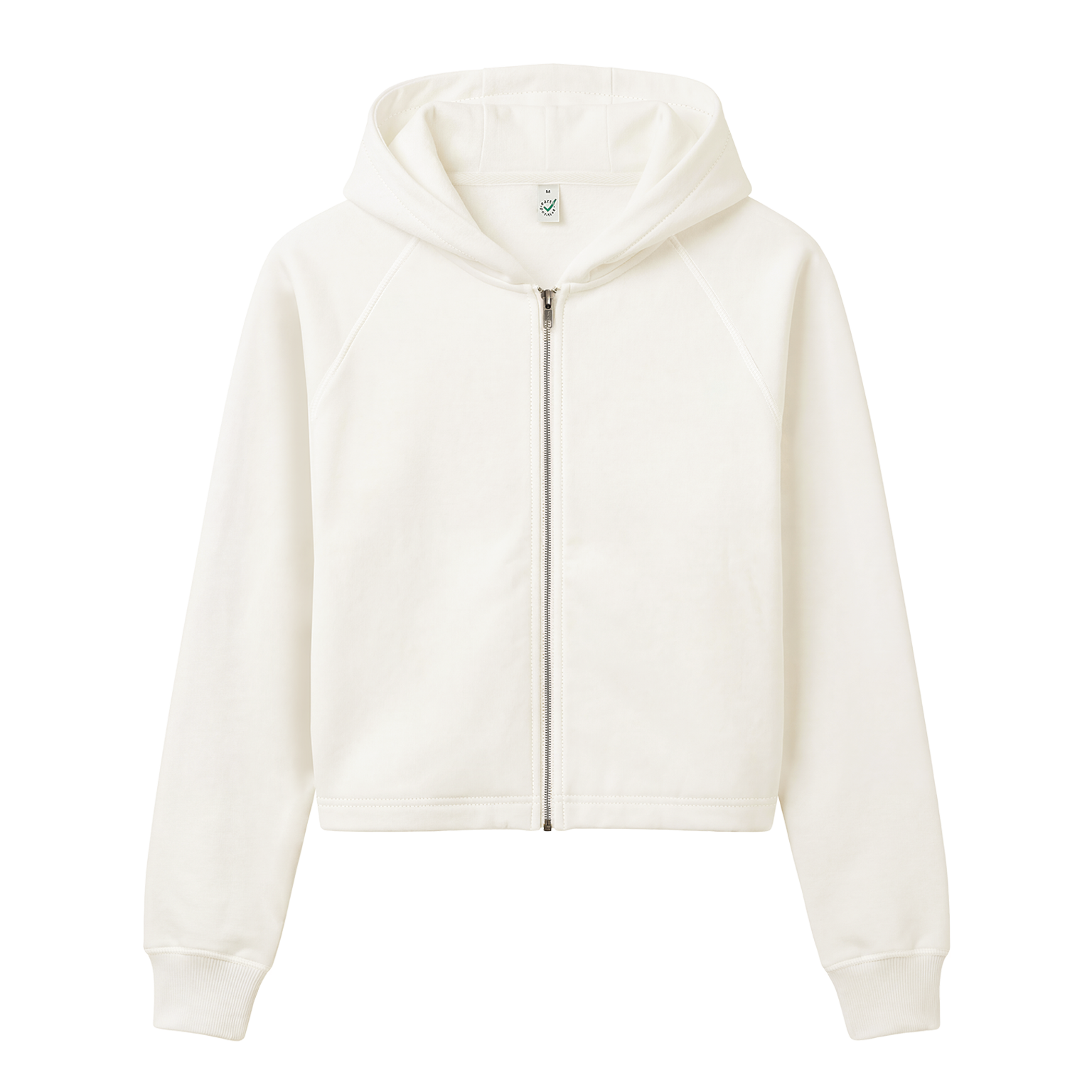 Women Cropped Zip Hoodie
