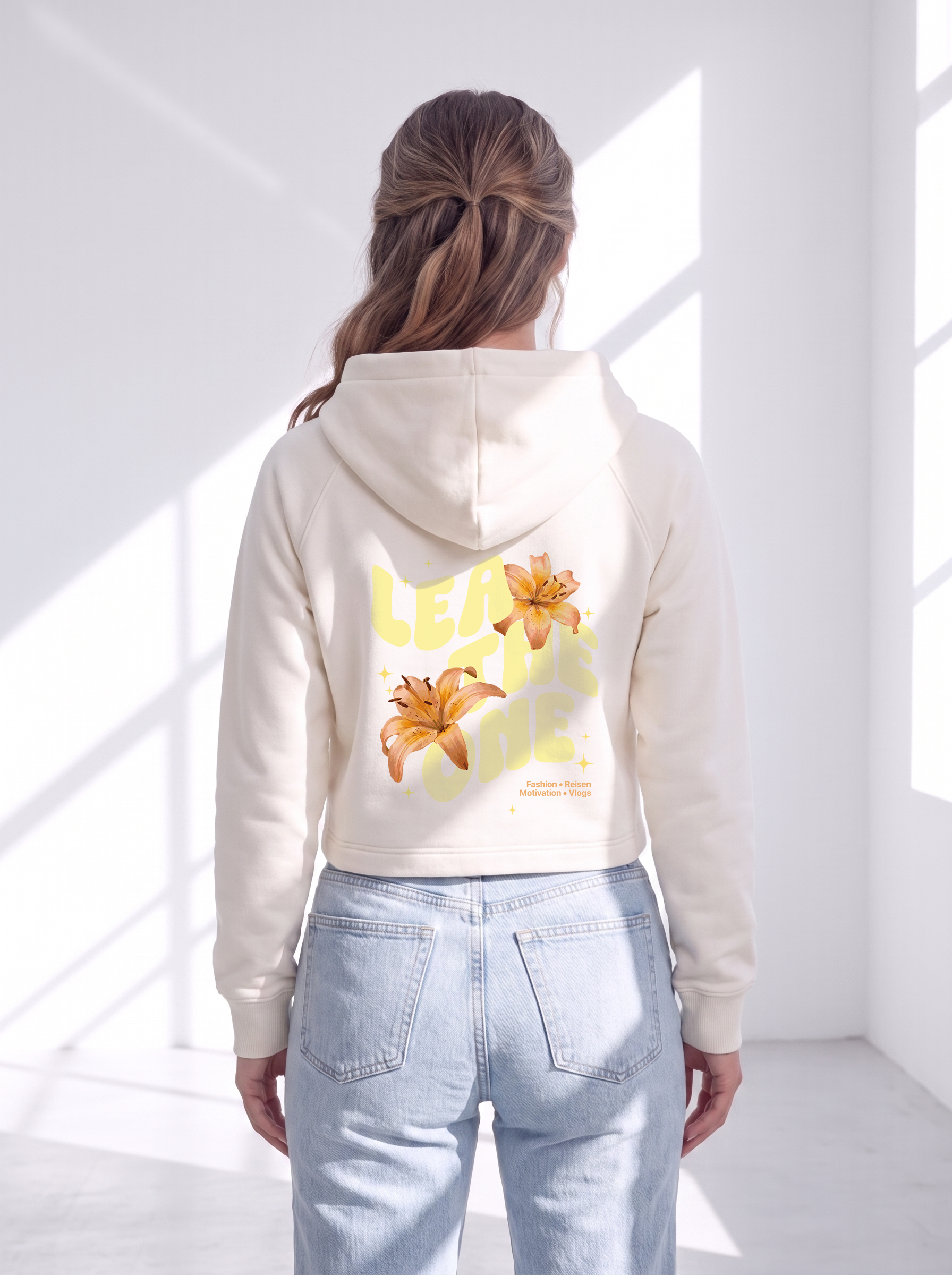 LEA THE ONE Women Cropped Zip Hoodie
