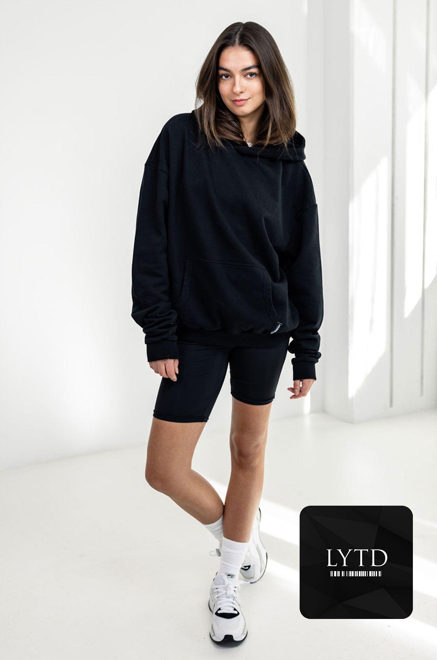 Black oversized hoody online