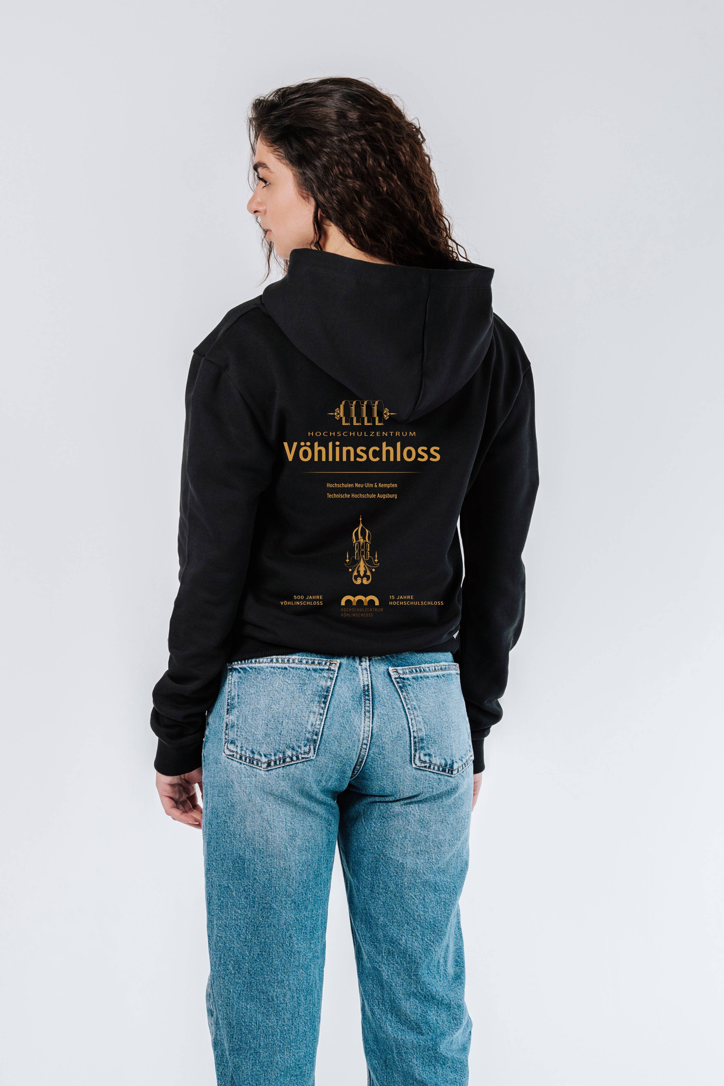 HSZ Vöhlinschloss 2025 Gold Print Organic Regular Hoodie (LYTD)