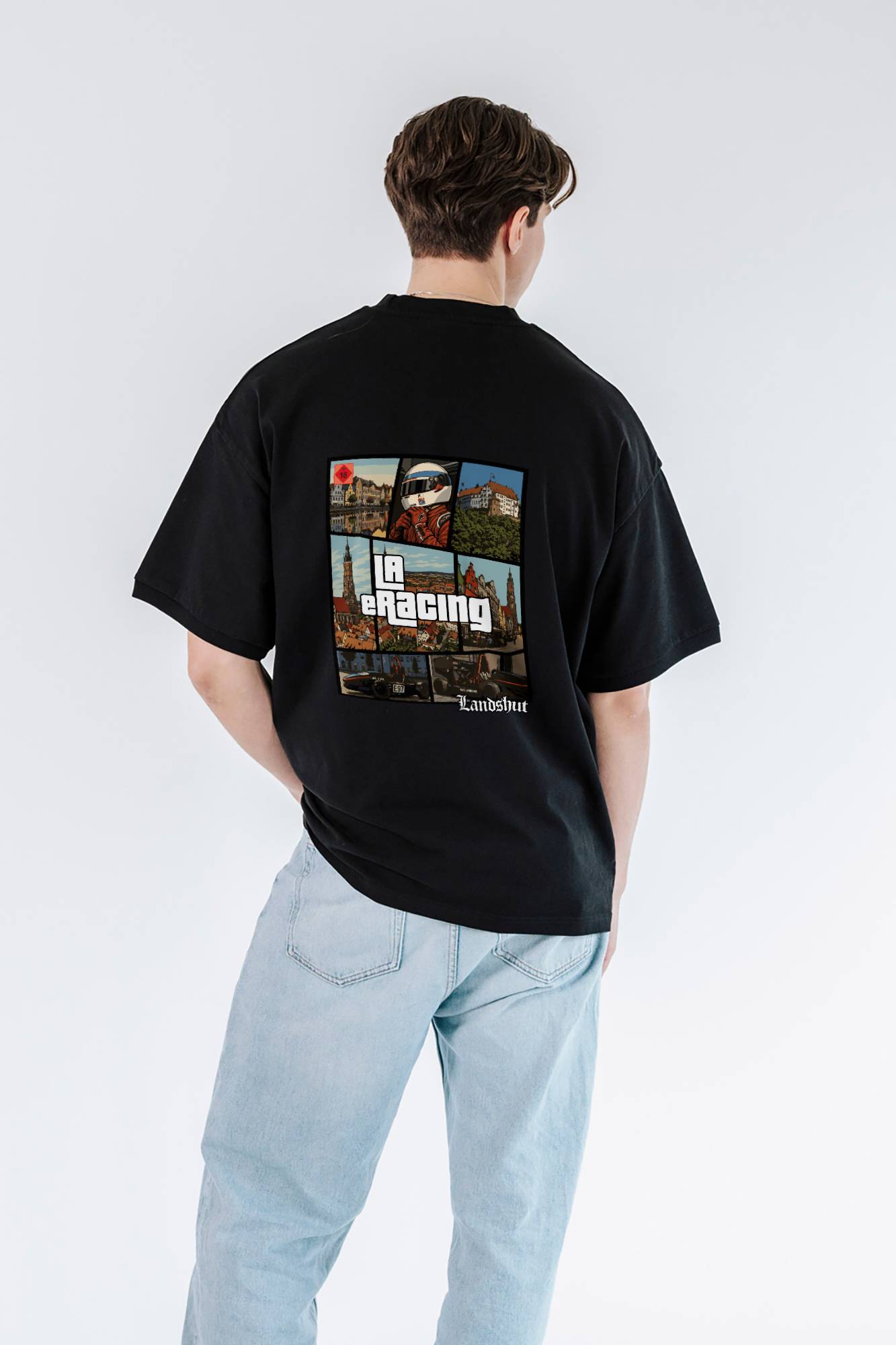 LA-eRacing-e.V.-Landshut V1 Organic Fair Heavy Oversized T-Shirt (LYTD)