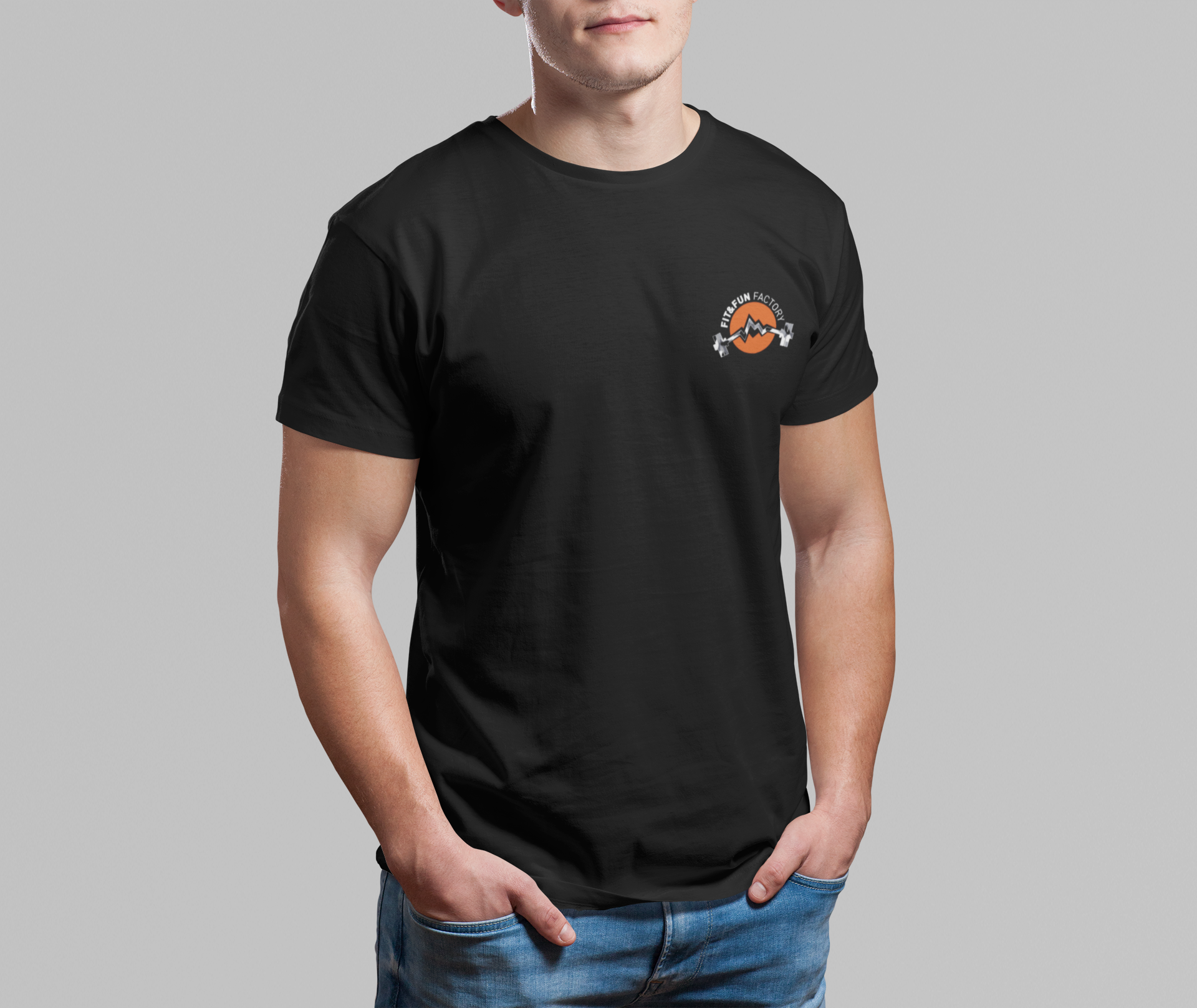 Fit & Fun Factory Men Organic Regular T-Shirt (E190)