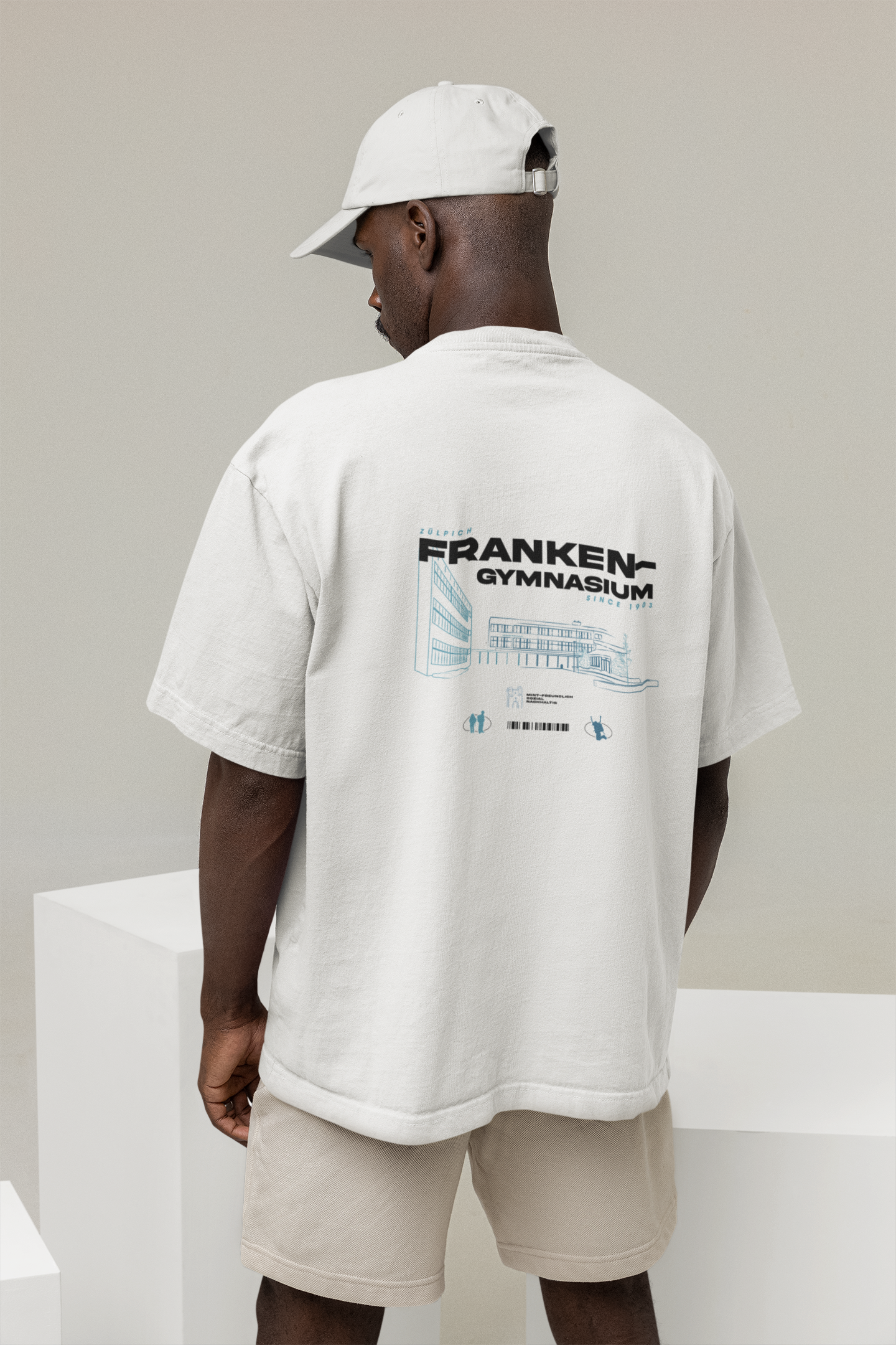 Franken Gymnasium Zülpich SK25 Organic Oversized T-Shirt (B&C)
