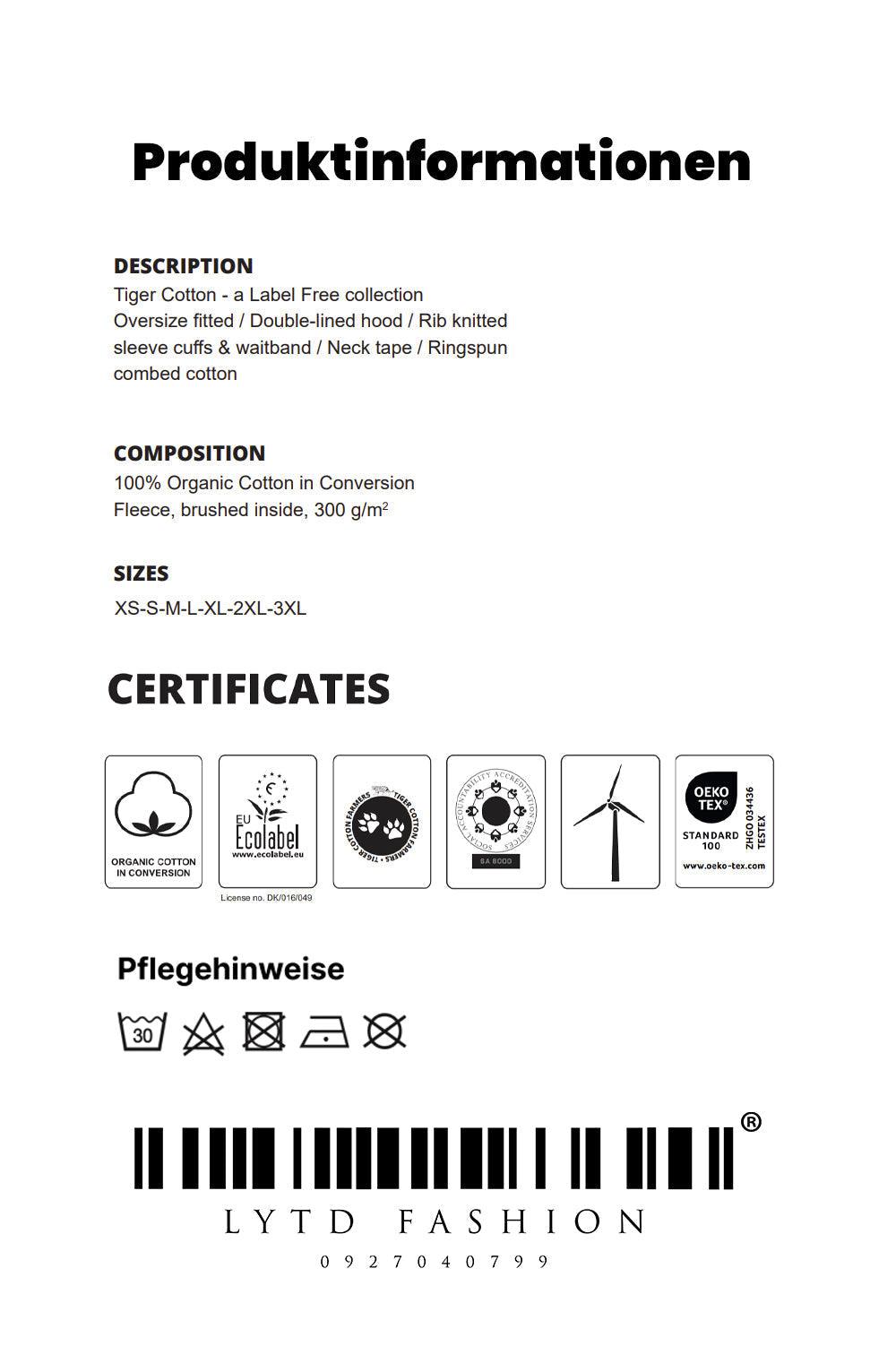 SRS Herzogenaurach AK Organic Heavy Oversized Hoodie