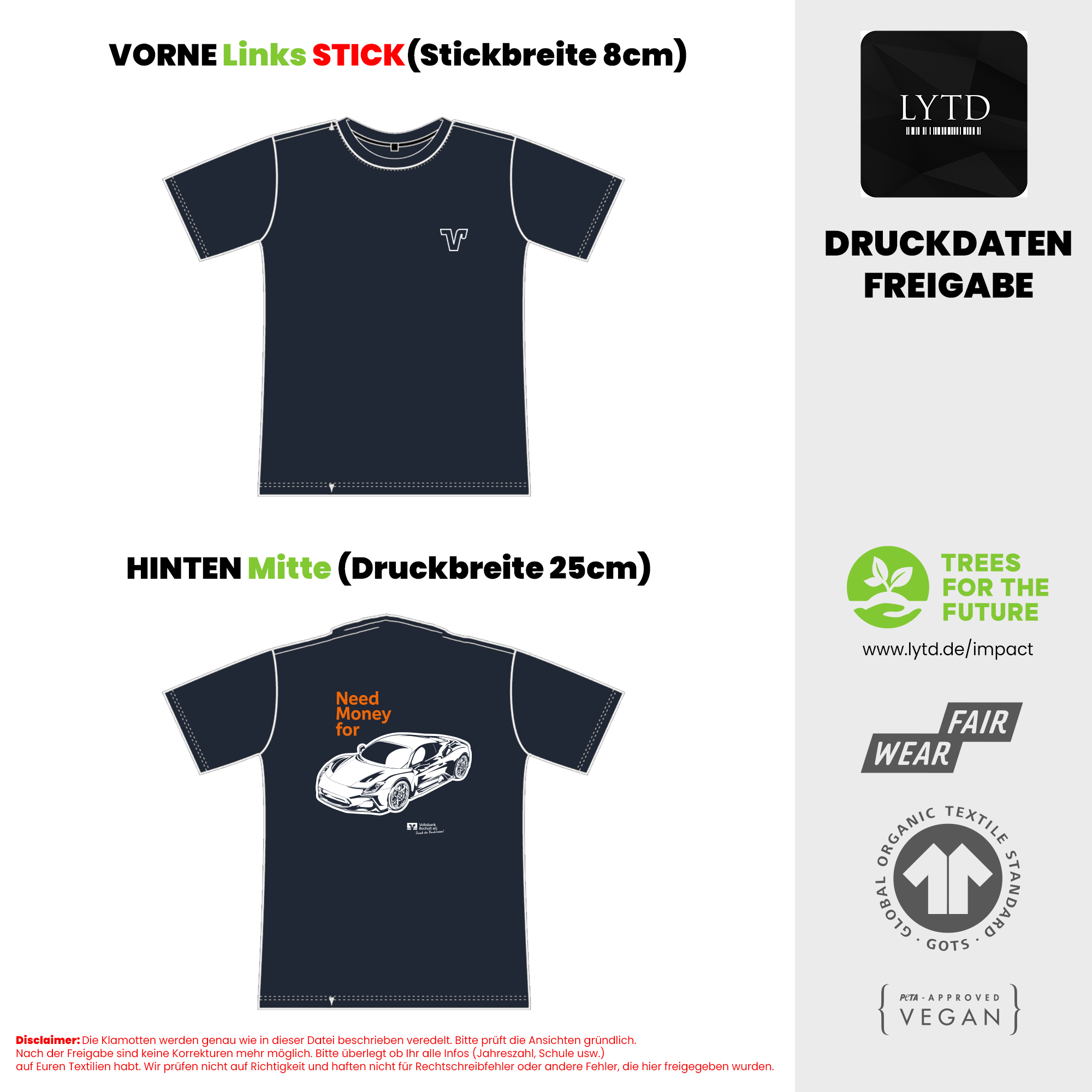Volksbank Bocholt 26-003 V5 Auto Organic Oversized T-Shirt