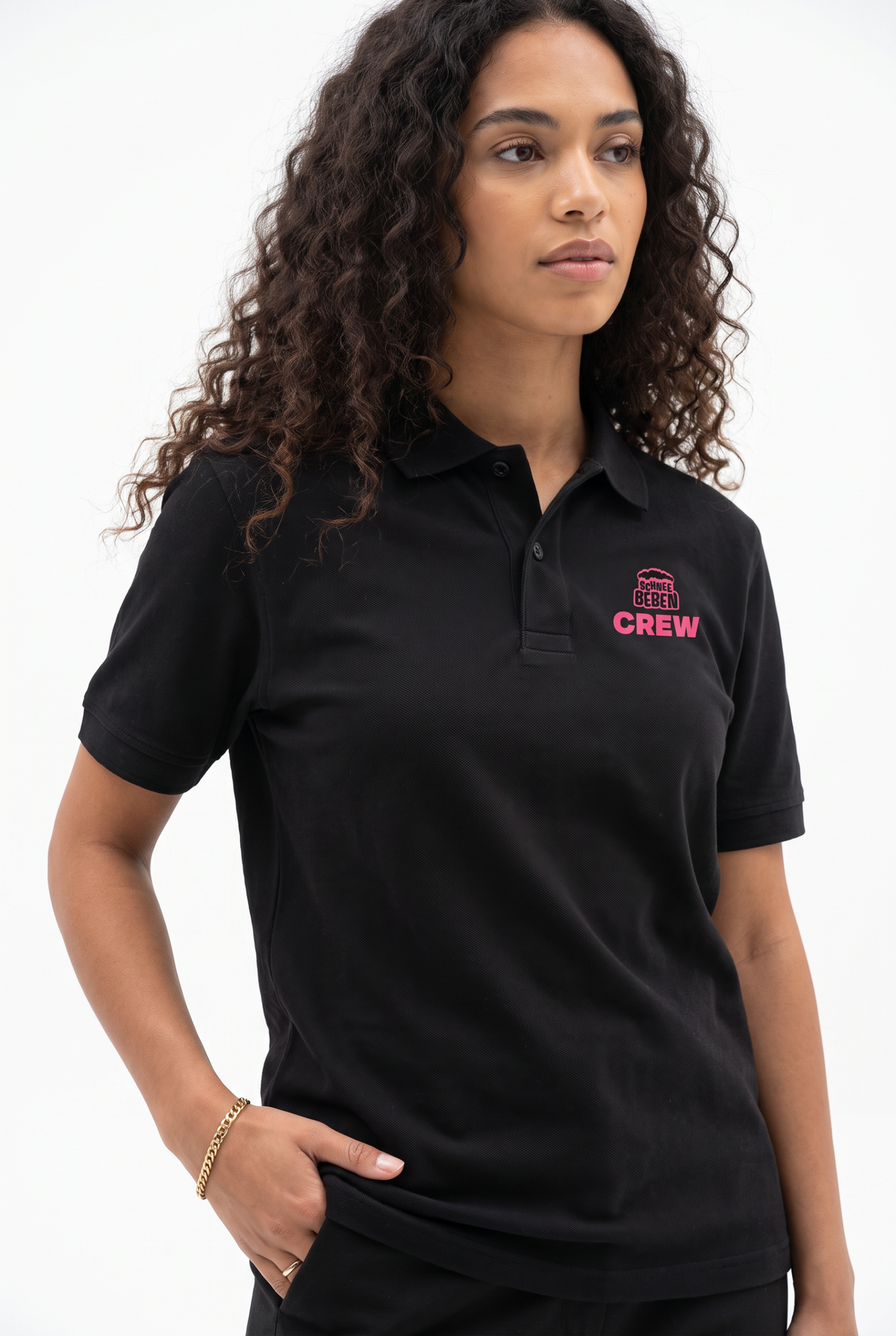 Schneebeben-Darmstadt-2026-001 Pink Organic Fair Womens Polo Shirt