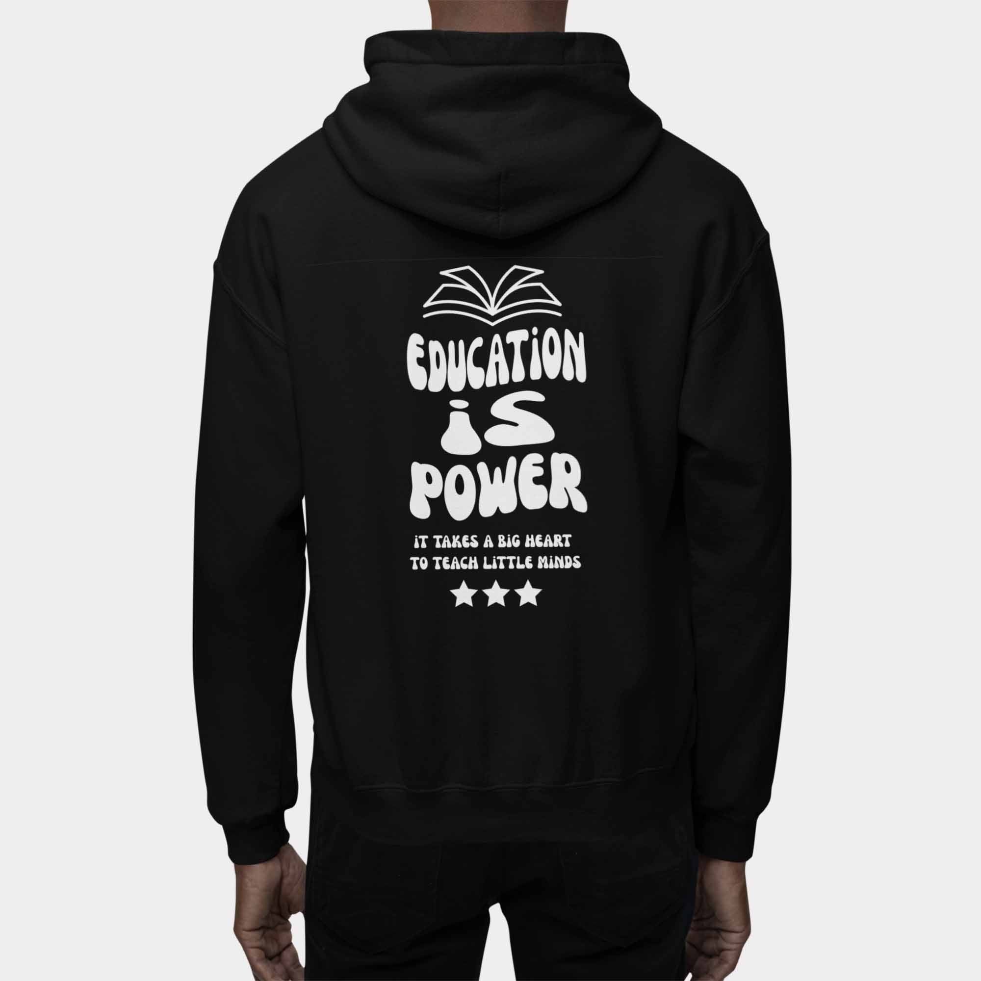 "Education is Power" Sachemii Organic Regular Hoodie (280GSM)