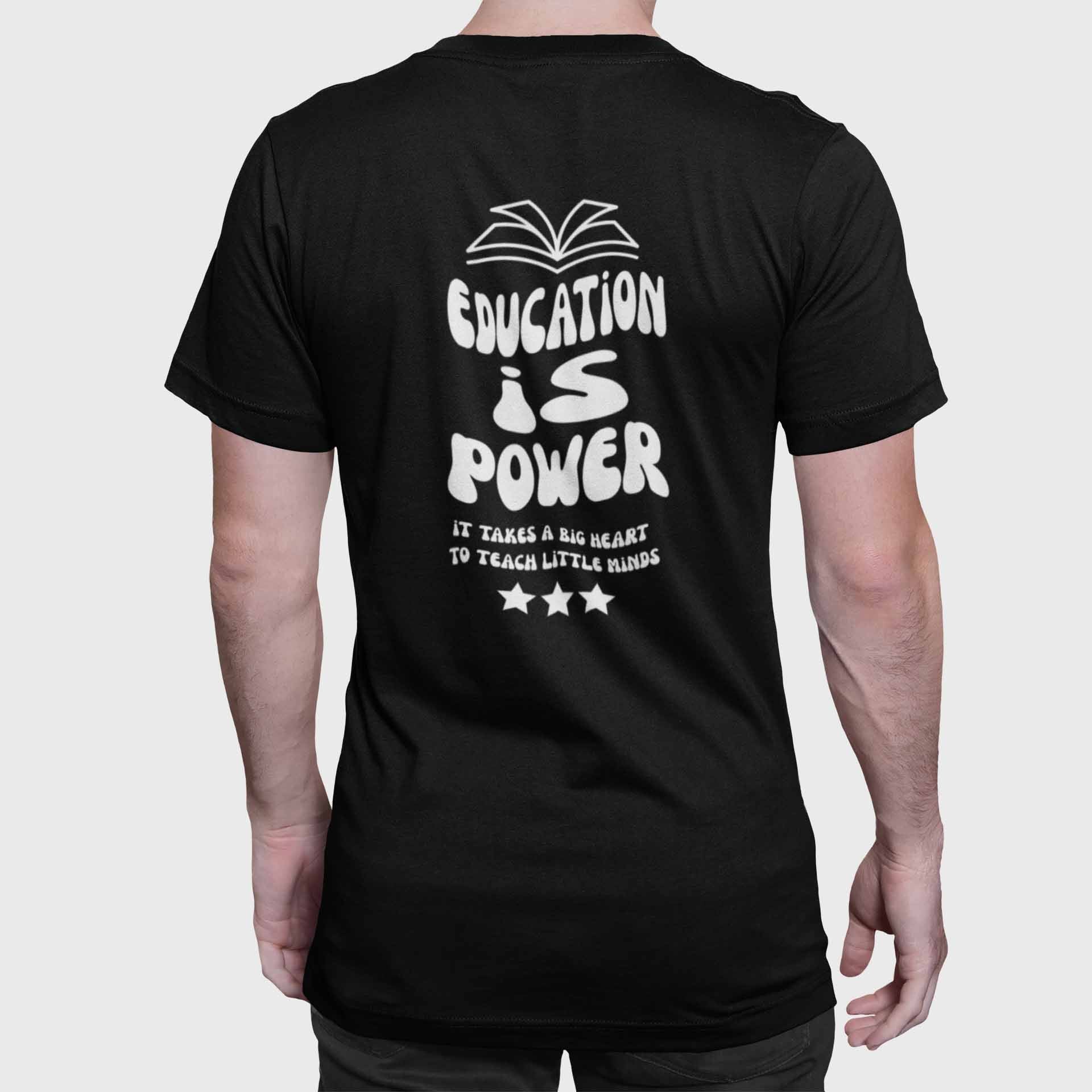 "Education is Power" Sachemii Organic Fair Regular T-Shirt