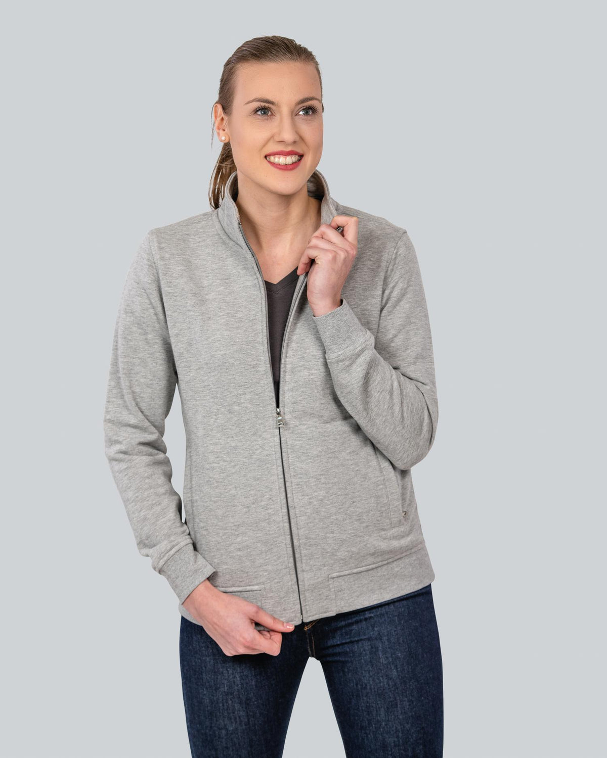 EDV-Compas (Sample unbedruckt) Damen Premium Full-Zip sweat Jacket (HRM)