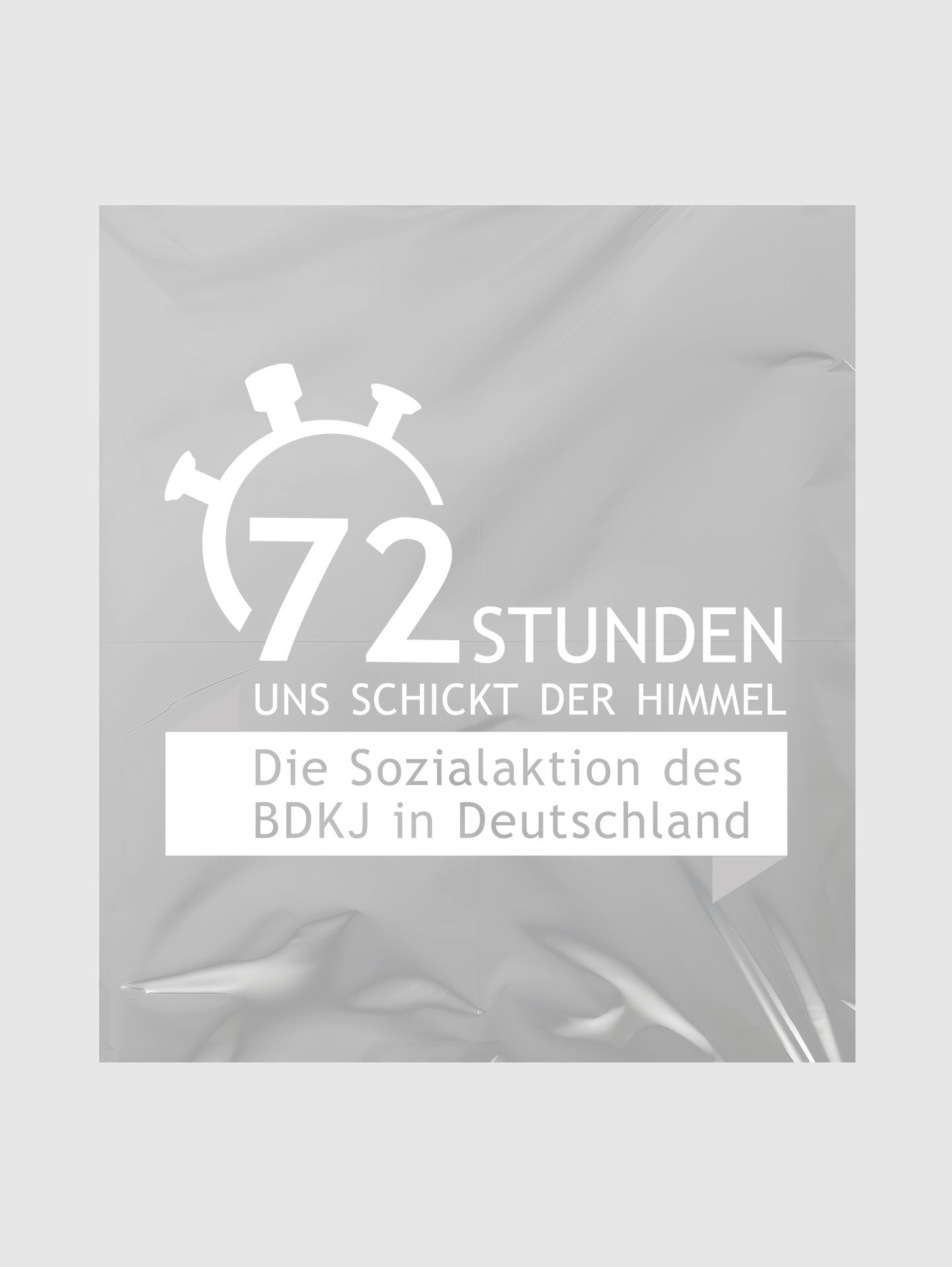 BDKJ Bügelfolie mit Schriftzug 72-Stunden Aktion (Logo 1)