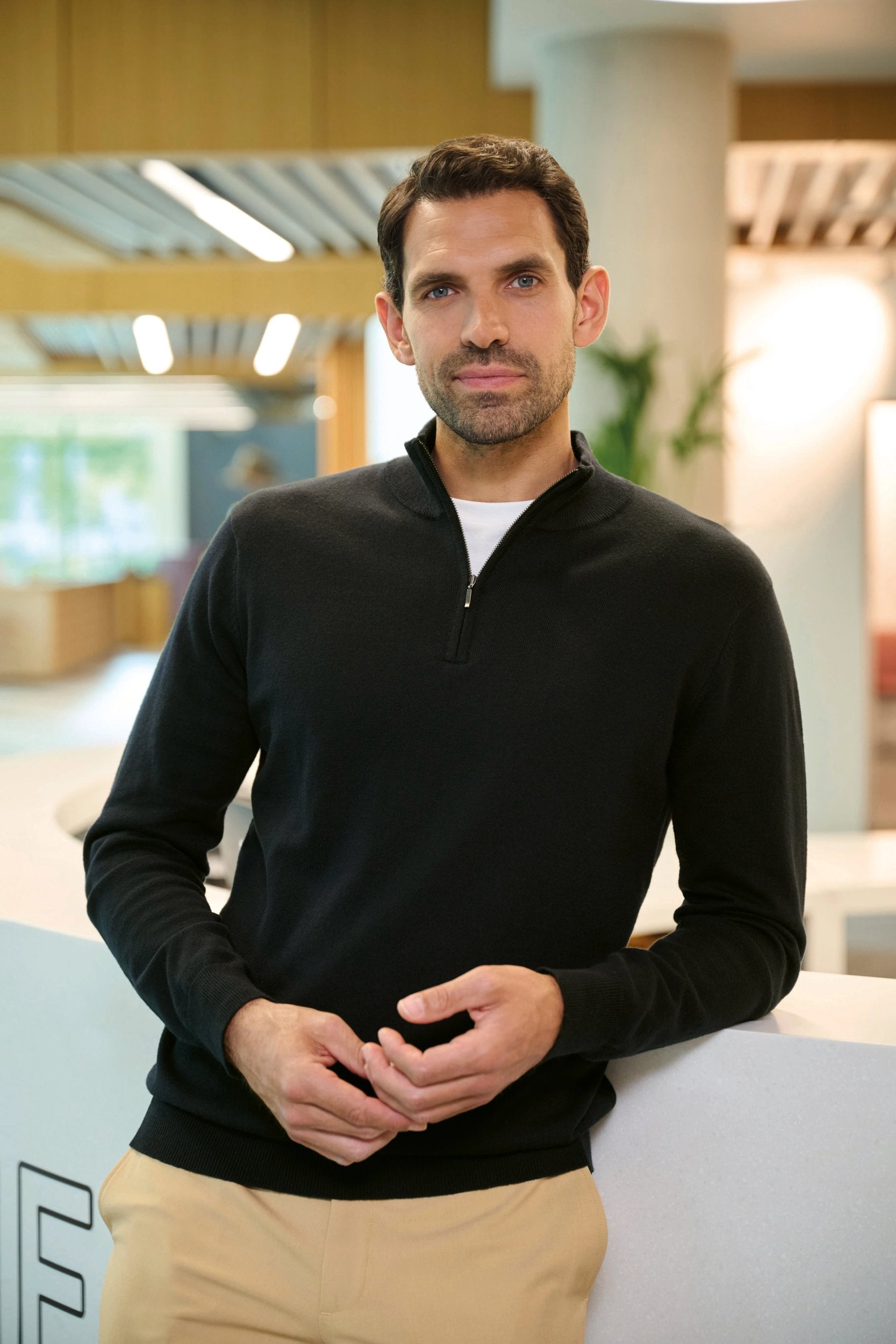 Premium Half Zip Pullover aus Merino Wolle (Brook Taverner)