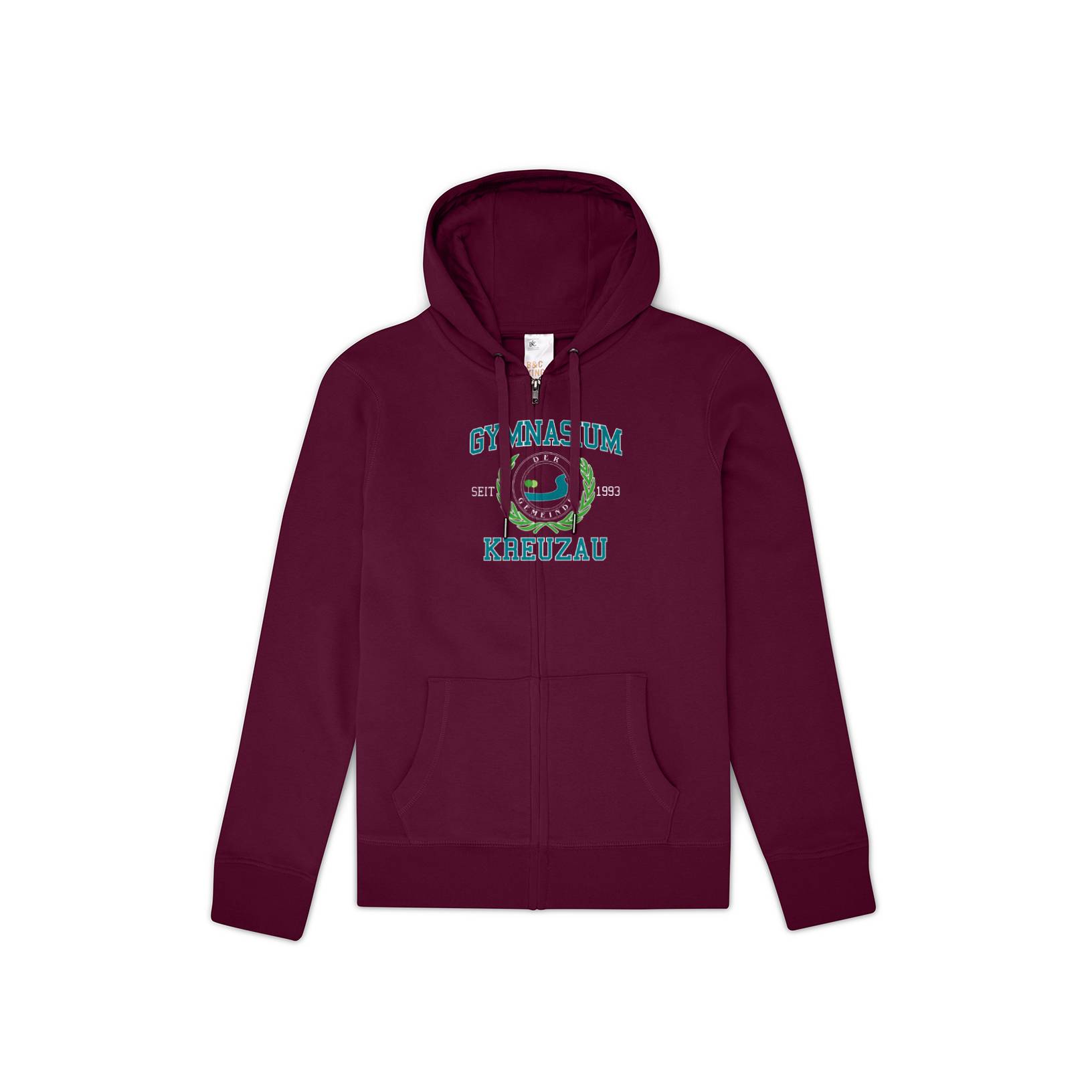 GYK Kreuzau SK Organic Regular Zip Hoodie (B&C)