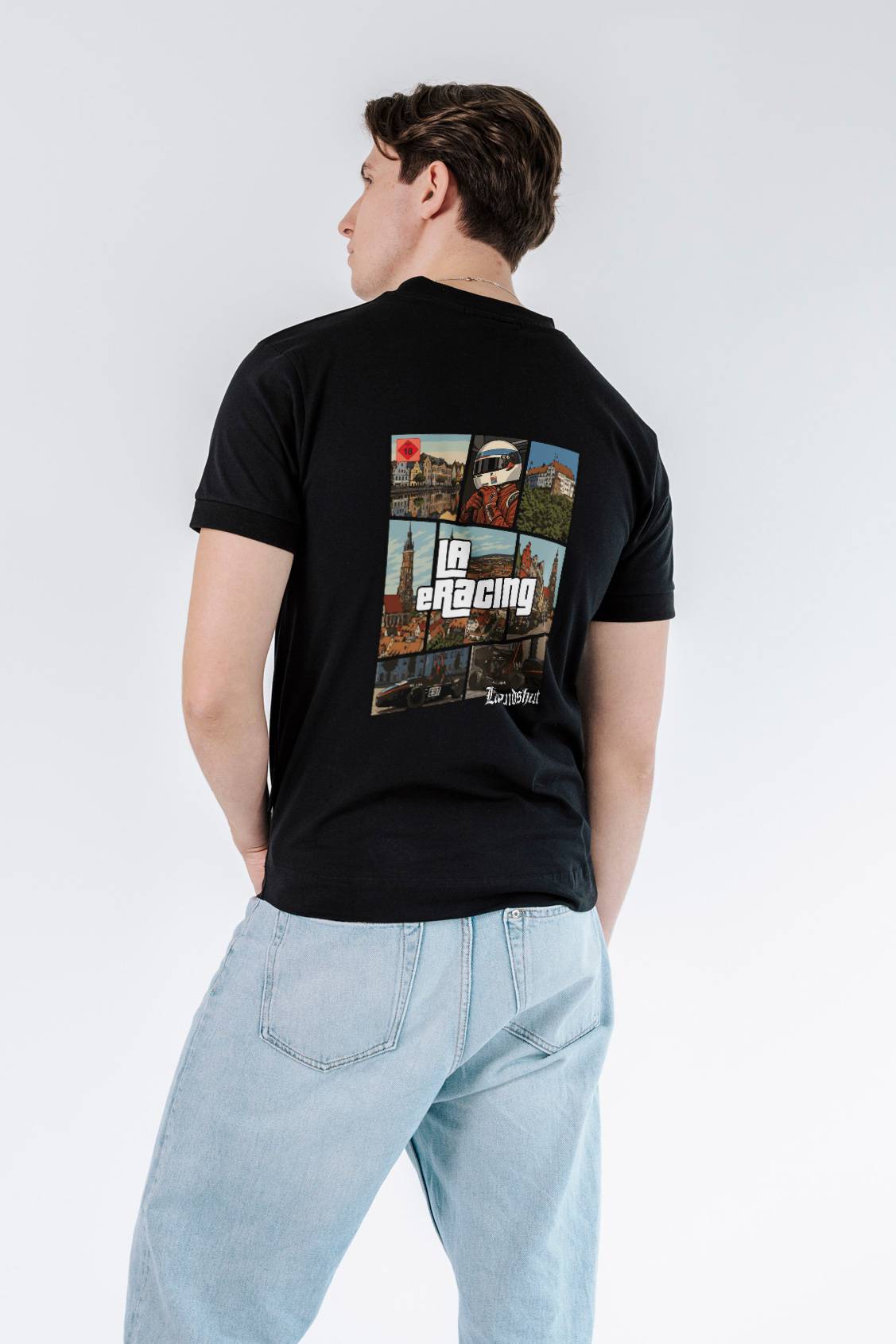 LA-eRacing-e.V.-Landshut V1 Organic Heavy Regular T-Shirt (LYTD)