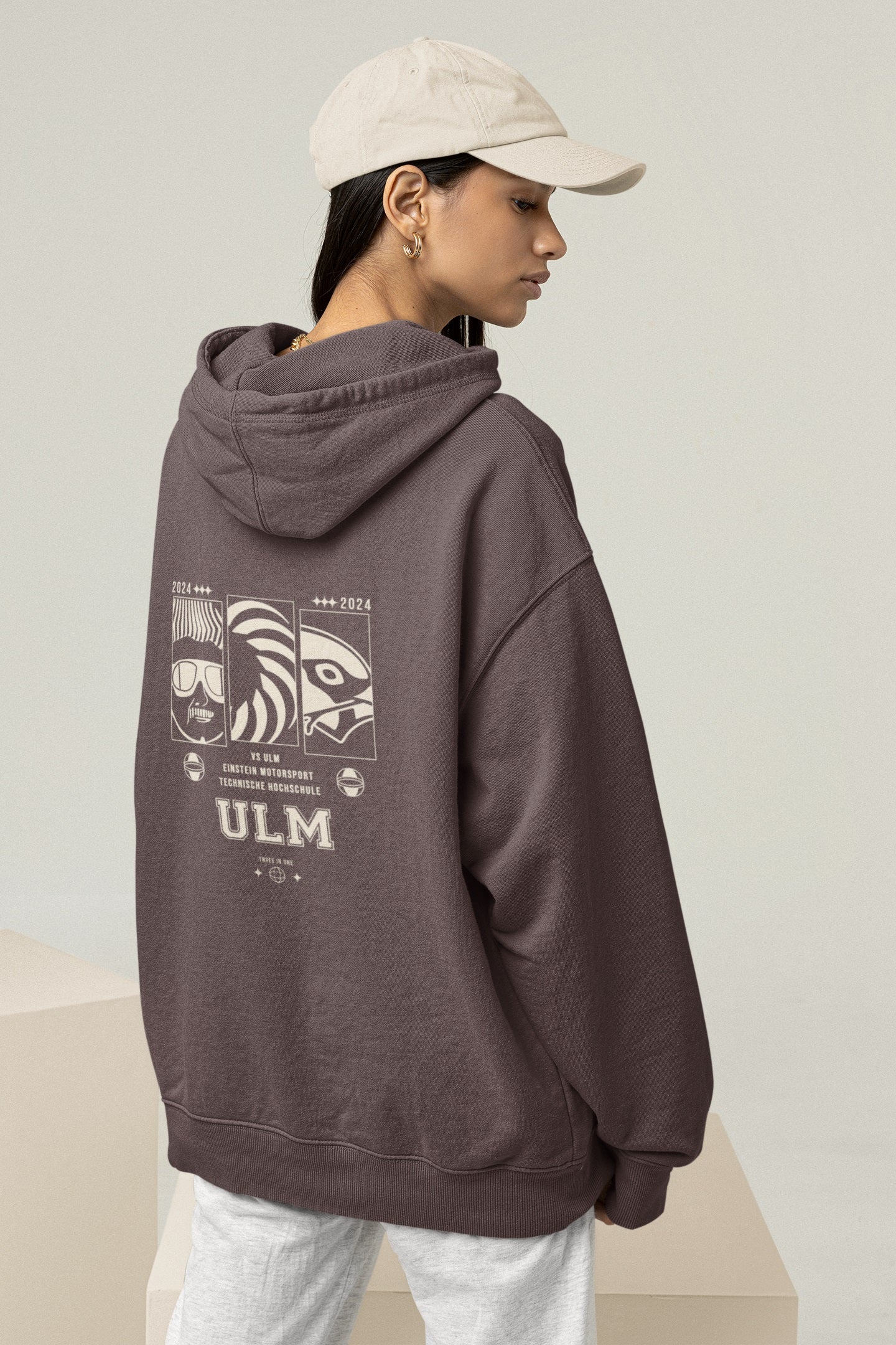 THU Ulm Organic Heavy Oversized Hoodie (Neutral)