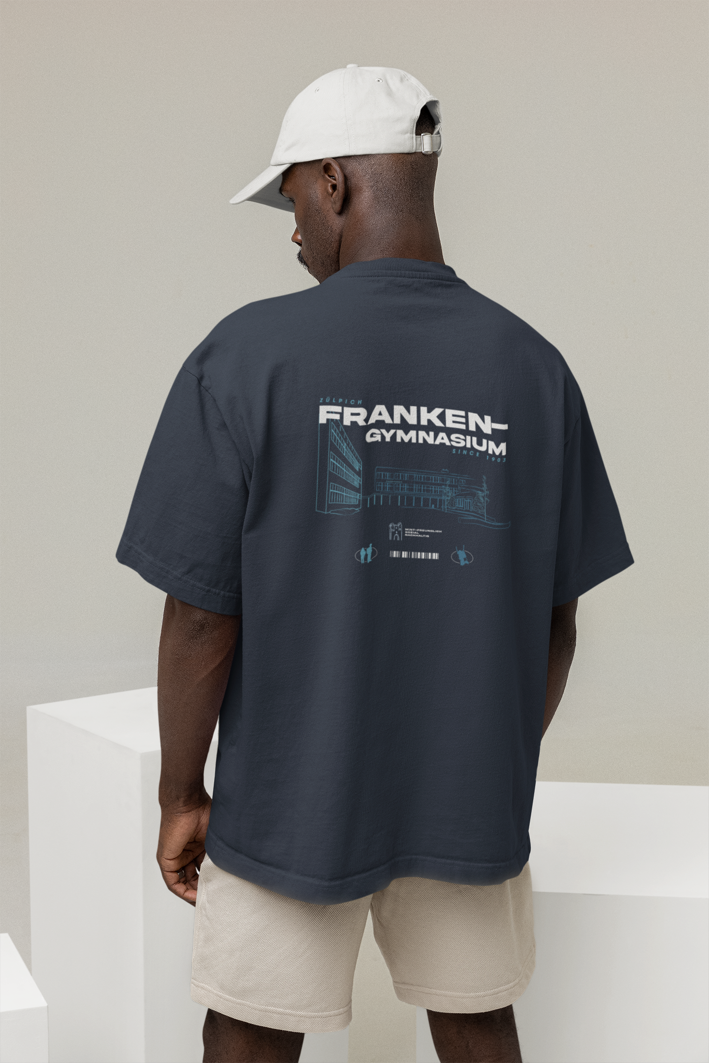 Franken Gymnasium Zülpich SK25 Organic Oversized T-Shirt (B&C)