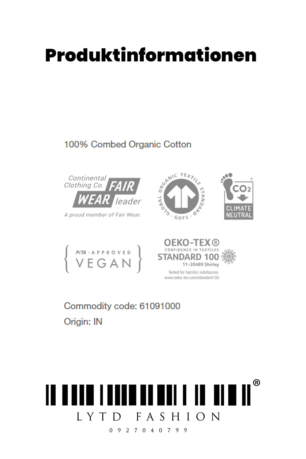 OGT Timmendorfer Strand Organic Fair Regular T-Shirt