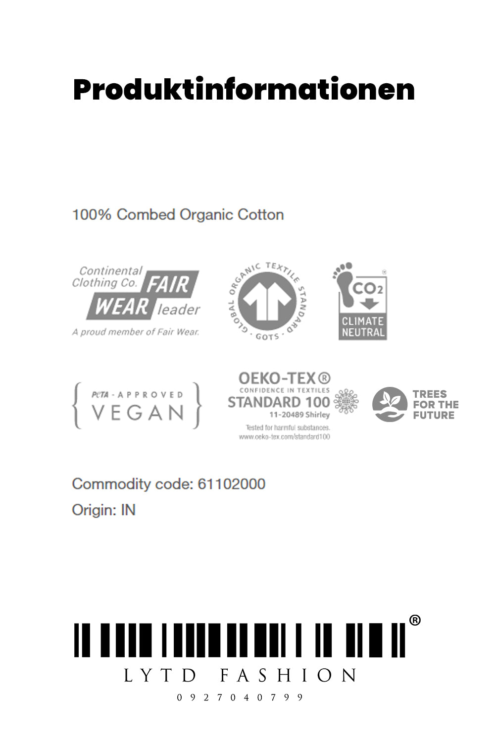 UEG Leer Organic Heavy Oversized Hoodie (350GSM)