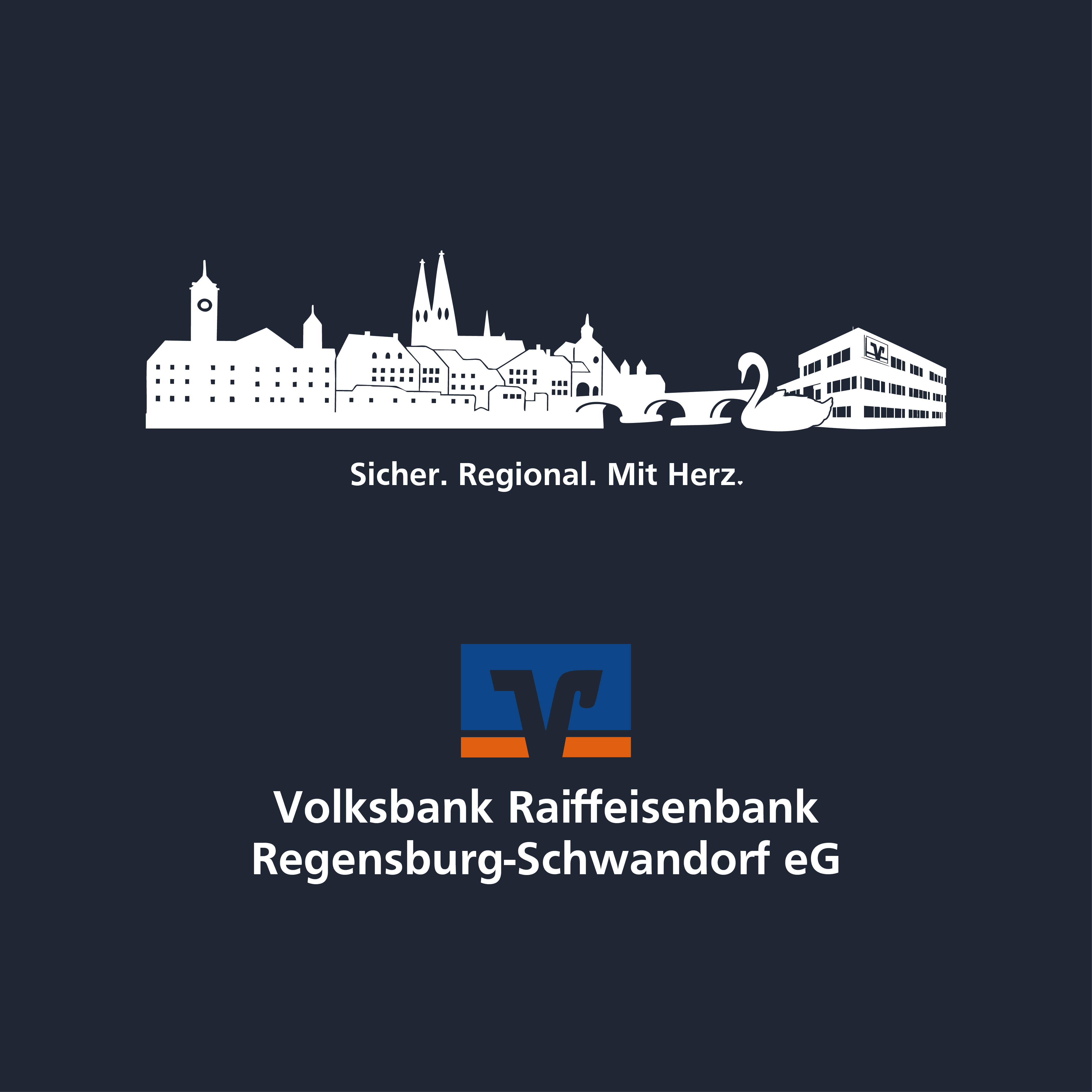 Volksbank Raiffeisenbank Regensburg-Schwandorf (Men) Unisex Organic Regular Hoodie