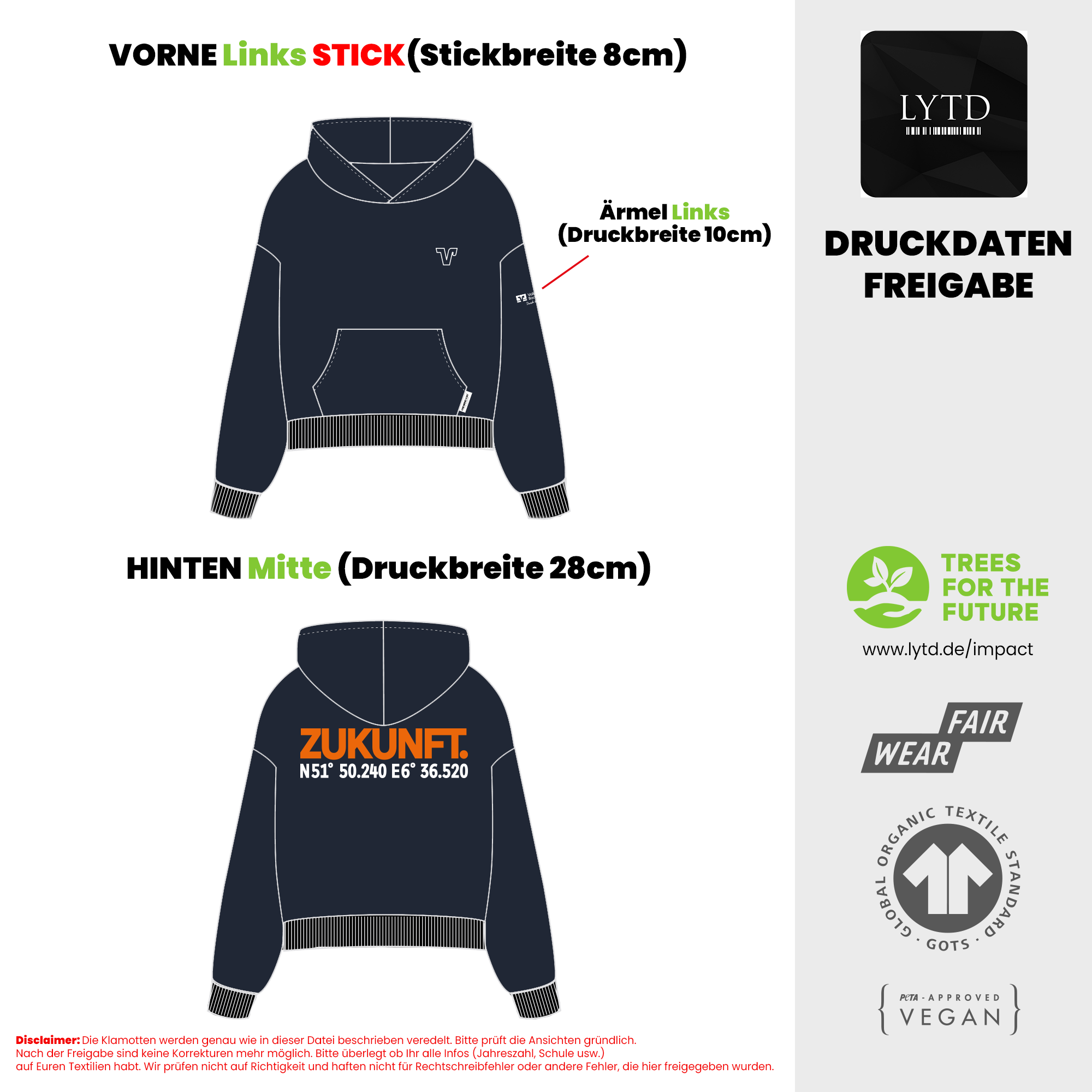 Volksbank Bocholt 26-003 V1 Organic Oversized Hoodie
