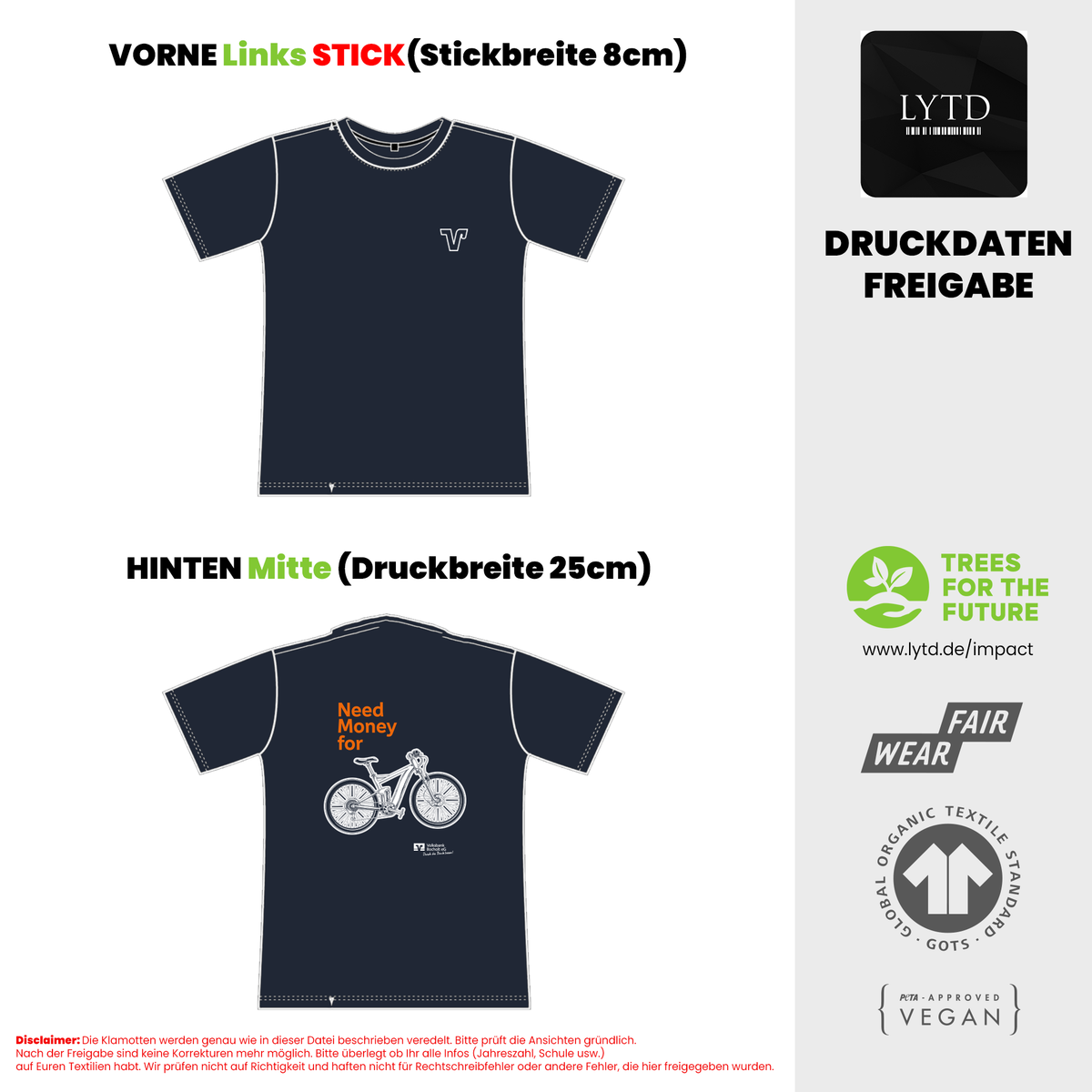 Volksbank Bocholt 26-004 V2-Bike Organic Oversized T-Shirt