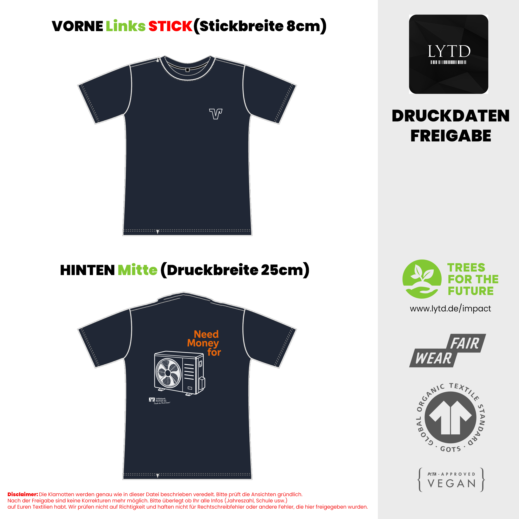 Volksbank Bocholt 26-003 V3 Wärmepumpe Men Organic Regular T-Shirt 190gsm