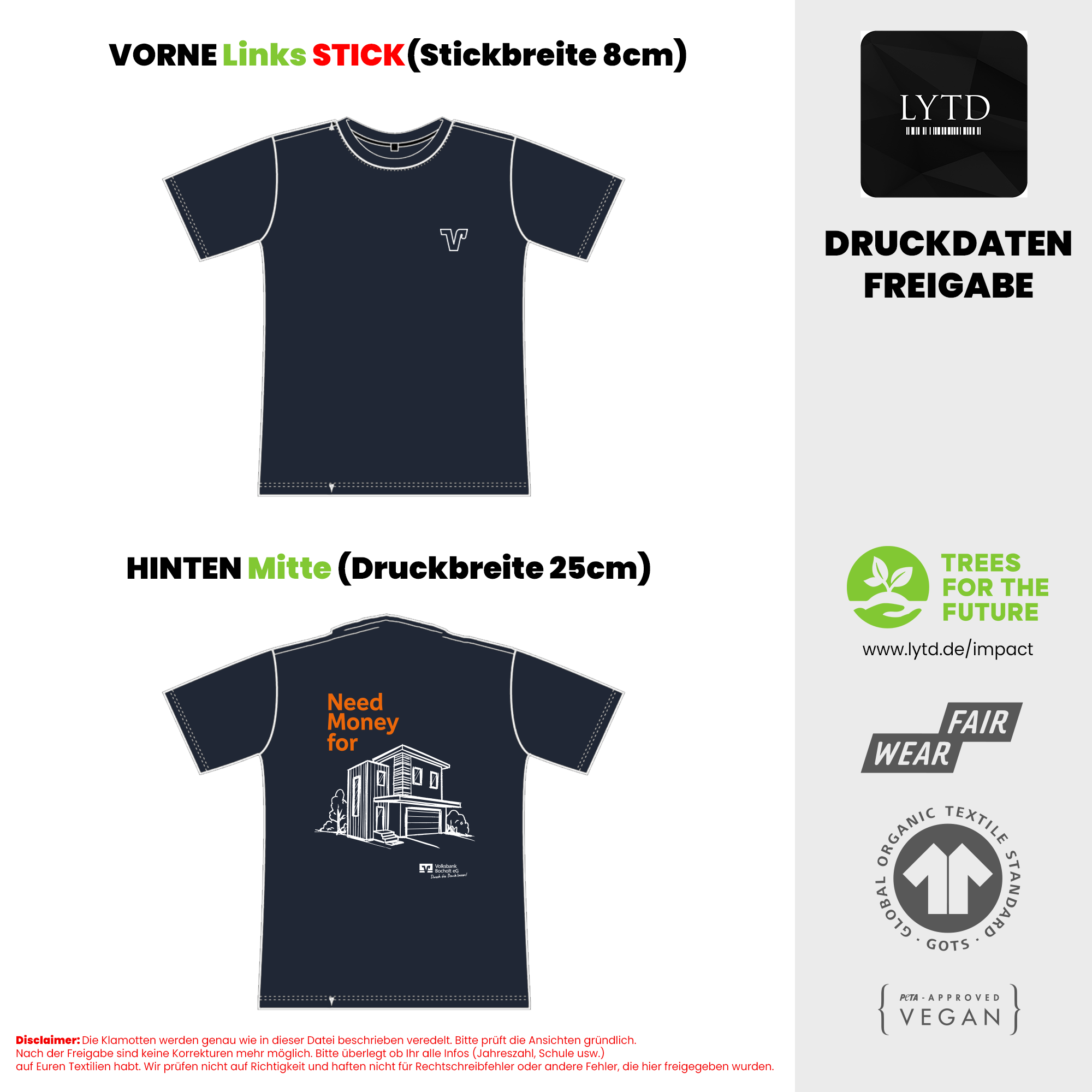 Volksbank Bocholt 26-003 V4 Haus Organic Oversized T-Shirt