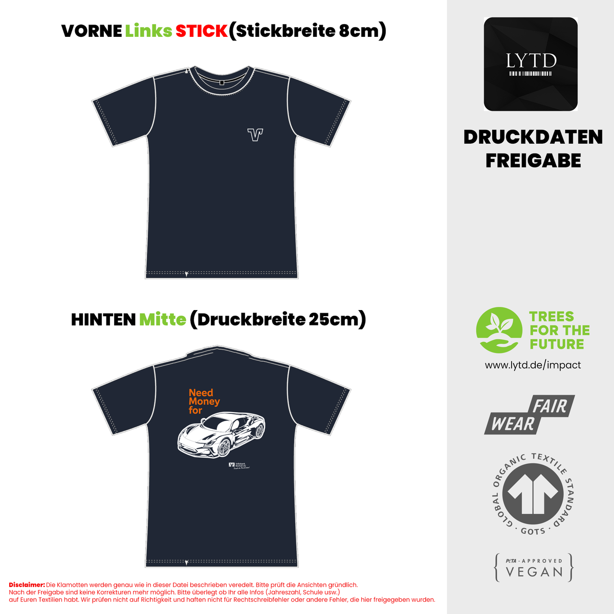 Volksbank Bocholt 26-004 V5-Auto Men Organic Regular T-Shirt 190gsm