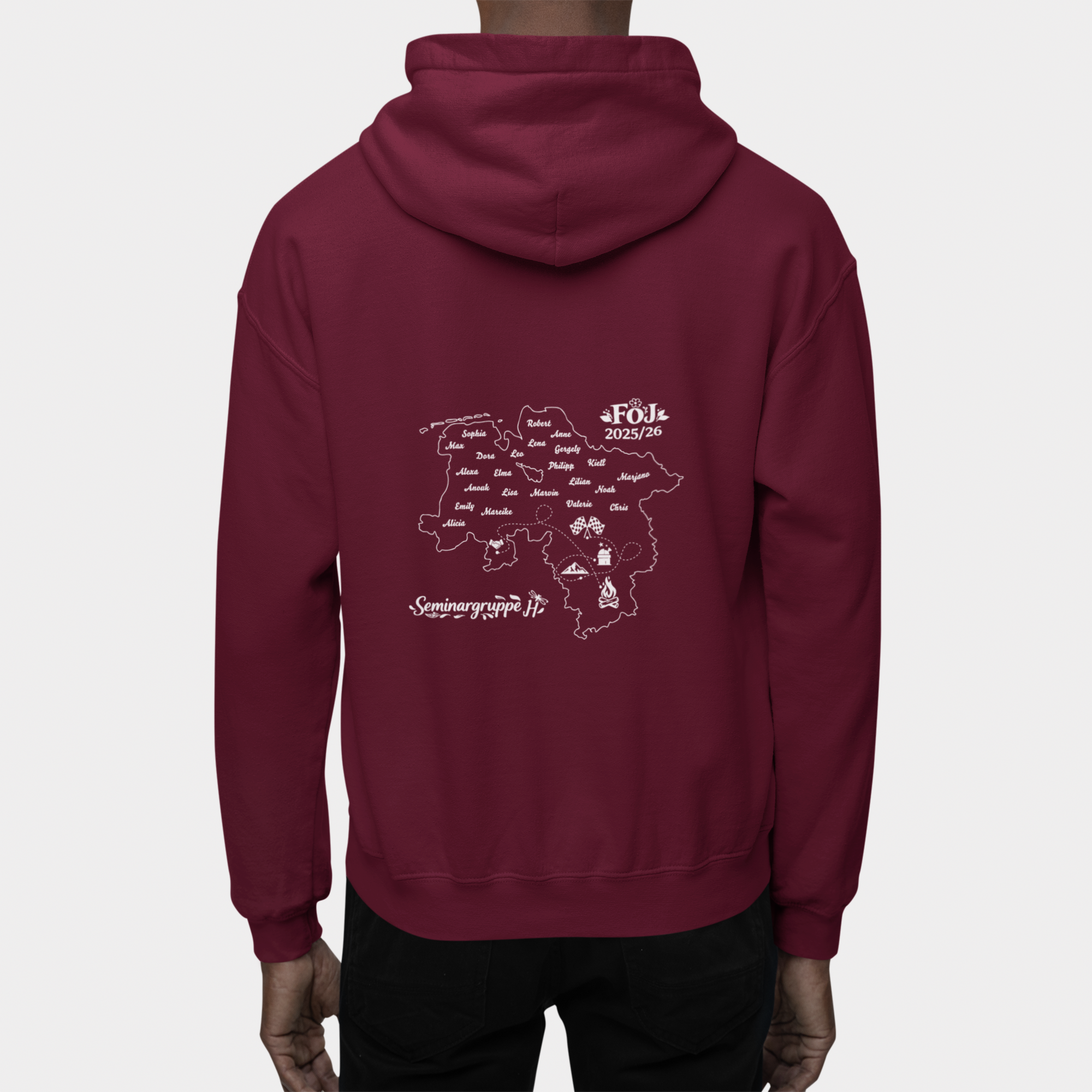 FÖJ Niedersachsen Gruppe H Organic Regular Hoodie (B&C)